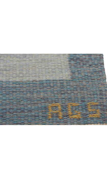 5 x 8 Anna-Greta Sjoqvist Vintage Swedish Scandinavian Rollakan Rug 79060