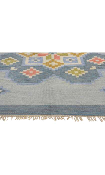 5 x 8 Anna-Greta Sjoqvist Vintage Swedish Scandinavian Rollakan Rug 79060