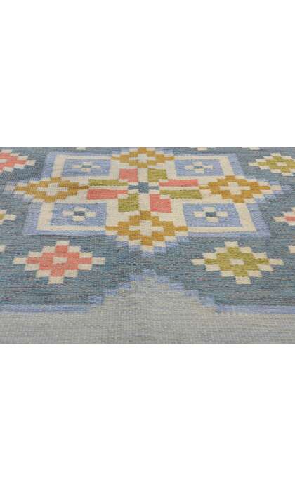 5 x 8 Anna-Greta Sjoqvist Vintage Swedish Scandinavian Rollakan Rug 79060