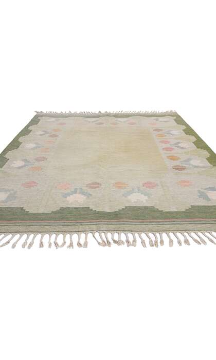 6 x 9 Anna Johanna Angstrom Vintage Swedish Rollakan Rug 79029