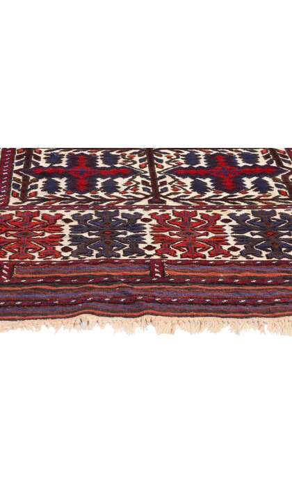 4 x 4 Antique Caucasian Soumak Rug 79092