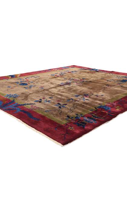 8 x 9 Antique Chinese Art Deco Rug 78303