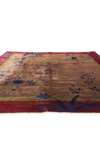 8 x 9 Antique Chinese Art Deco Rug 78303