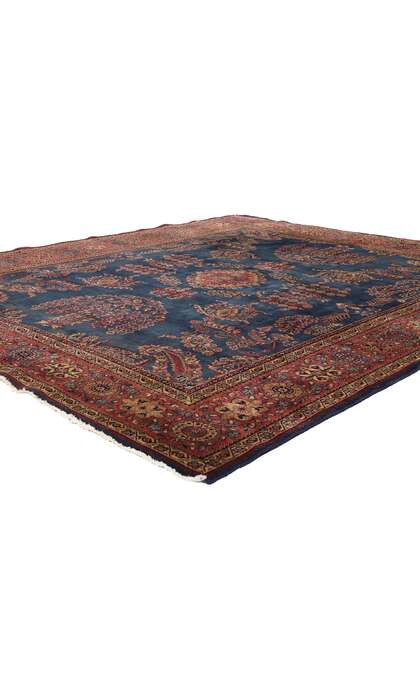 8 x 9 Vintage Indian Sarouk Rug 79006