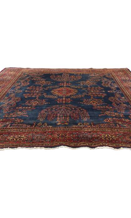 8 x 9 Vintage Indian Sarouk Rug 79006