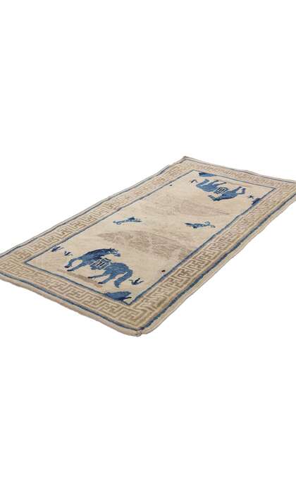 2 x 4 Antique Chinese Peking Pictorial Rug 79071