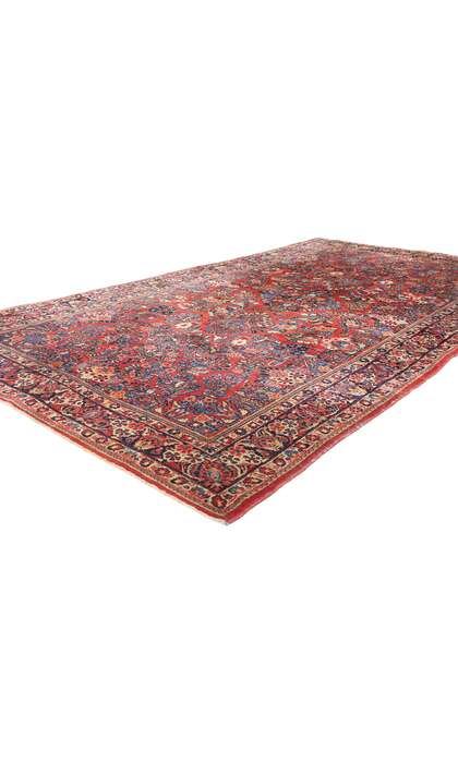 6 x 12 Antique Persian Sarouk Rug 79019