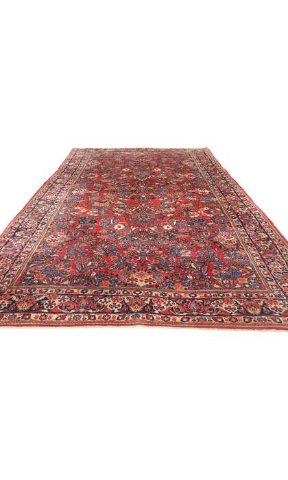 6 x 12 Antique Persian Sarouk Rug 79019