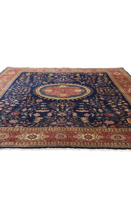 8 x 10 Vintage Indian Sarouk Rug 79007