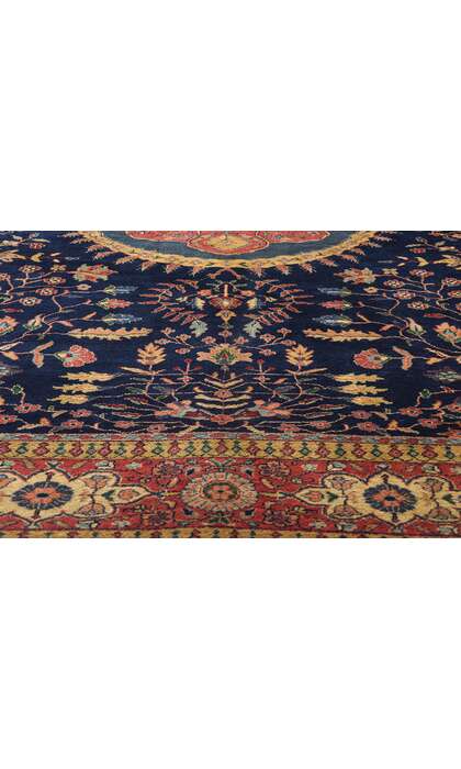8 x 10 Vintage Indian Sarouk Rug 79007