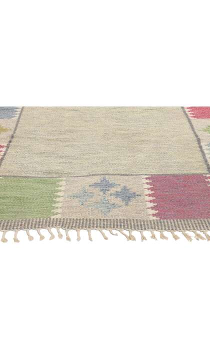 5 x 8 Bitte Ahlgren Vintage Swedish Scandinavian Rollakan Rug 79048