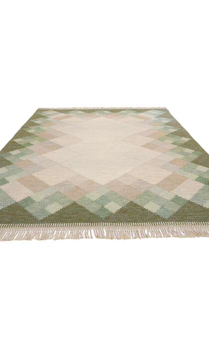 6 x 9 Brita Svefors Vintage Swedish Scandinavian Rollakan Rug 79027