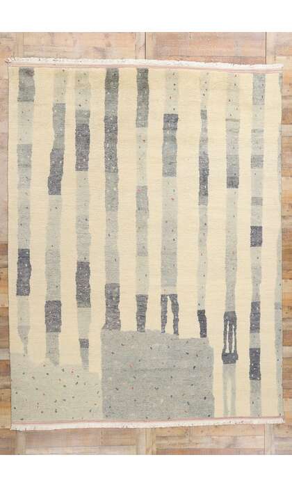 9 x 12 Organic Modern Brutalist Moroccan Rug 31282