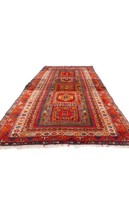 5 x 11 Antique Caucasian Kazak Rug 79022
