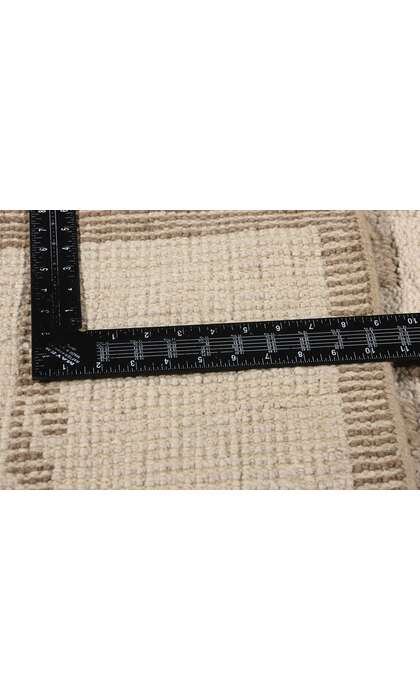 8 x 10 Organic Modern Checkered Moroccan High-Low Rug 31193