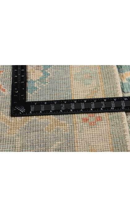 8 x 10 Modern Green Turkish Oushak Rug 53961