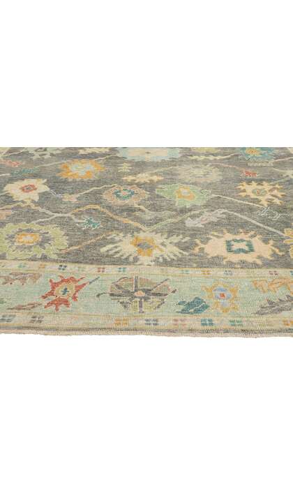 10 x 14 Modern Colorful Turkish Oushak Rug 53958