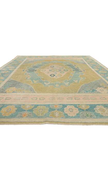 10 x 14 Modern Colorful Turkish Oushak Rug 53960