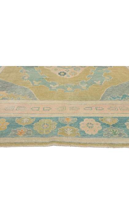 10 x 14 Modern Colorful Turkish Oushak Rug 53960