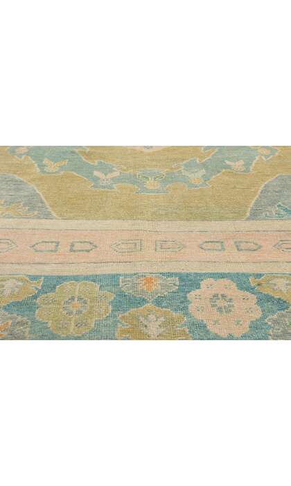 10 x 14 Modern Colorful Turkish Oushak Rug 53960