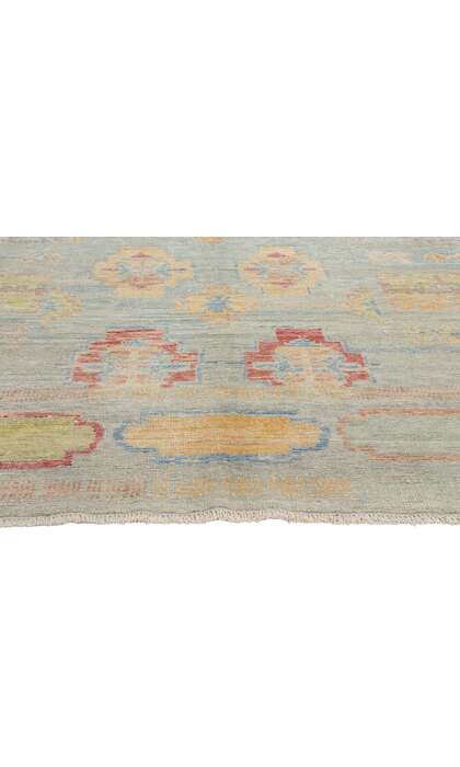 9 x 12 Modern Colorful Turkish Oushak Rug 53966