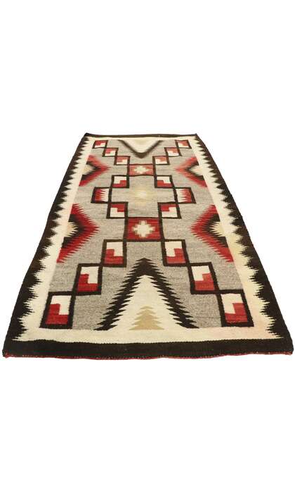 3 x 6 Vintage Crystal Storm Navajo Rug 77527