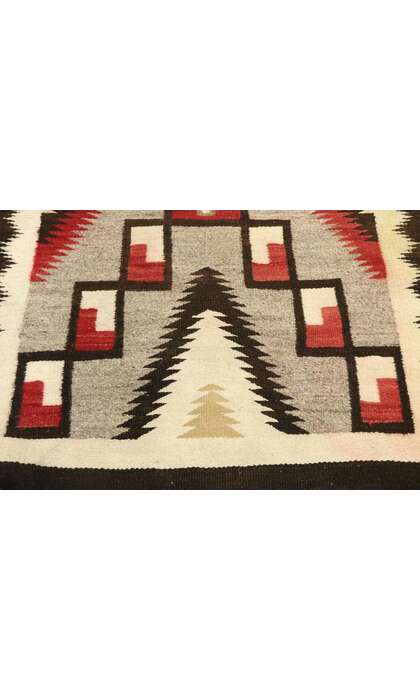 3 x 6 Vintage Crystal Storm Navajo Rug 77527