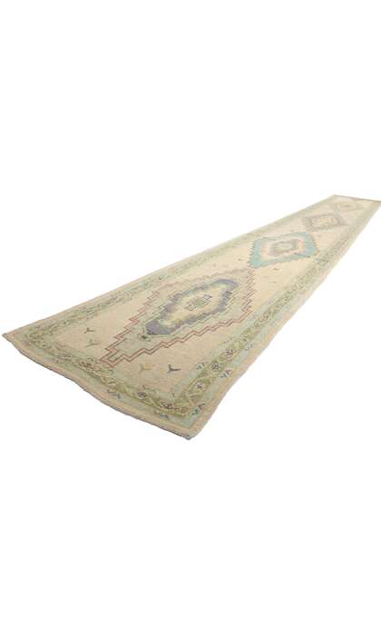 3 x 23 Extra-Long Turkish Oushak Rug Runner 53959