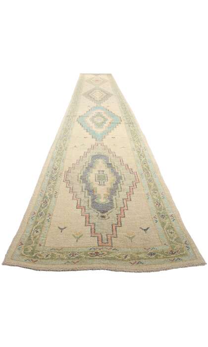 3 x 23 Extra-Long Turkish Oushak Rug Runner 53959
