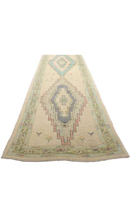 3 x 23 Extra-Long Turkish Oushak Rug Runner 53959