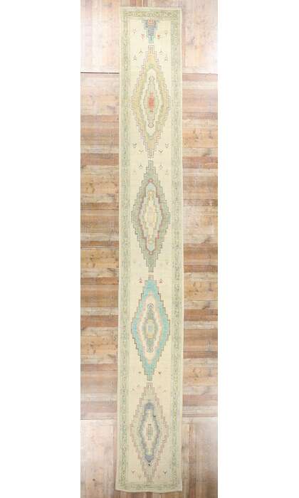 3 x 23 Extra-Long Turkish Oushak Rug Runner 53959