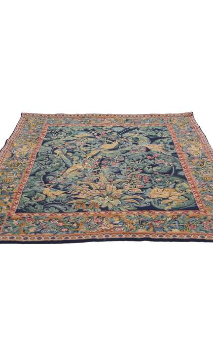 4 x 5 Vintage French Aristolochia Leaves Tapestry 79023