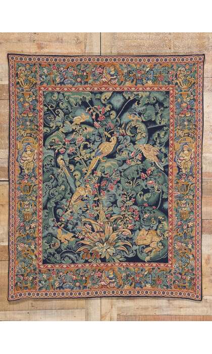 4 x 5 Vintage French Aristolochia Leaves Tapestry 79023