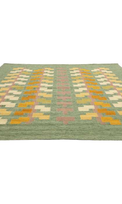 8 x 10 Scandinavian Modern Swedish Inspired Dvargbjork Kilim Rug 31125