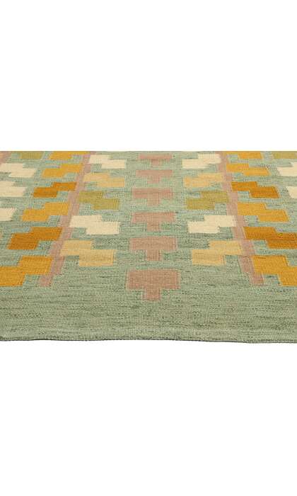 8 x 10 Scandinavian Modern Dvargbjork Swedish Inspired Kilim Rug 31126