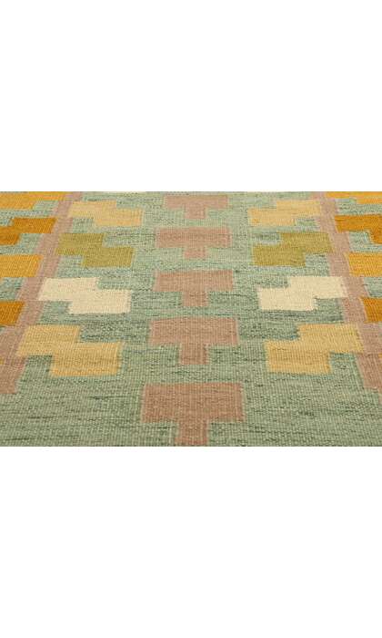 8 x 10 Scandinavian Modern Dvargbjork Swedish Inspired Kilim Rug 31126