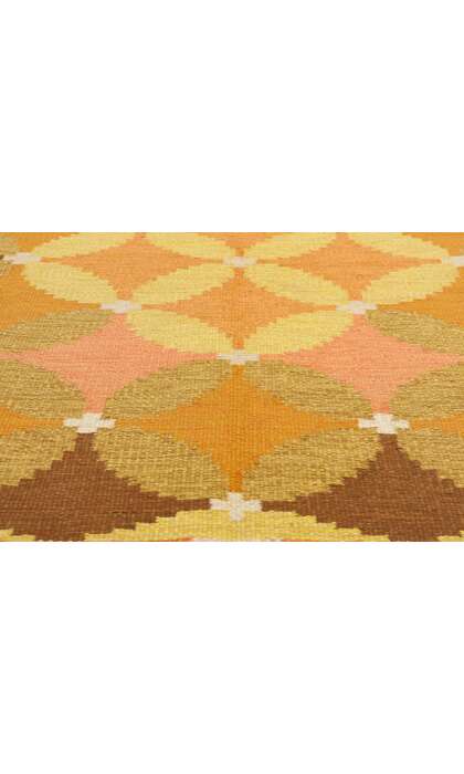 5 x 8 Ingegerd Silow Vintage Swedish Scandinavian Rollakan Rug 79043