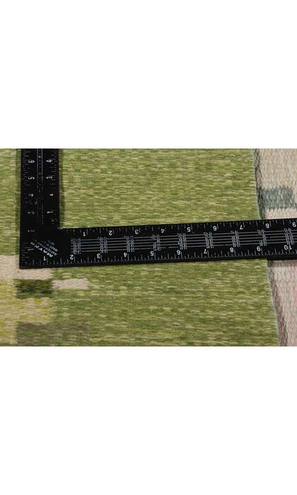 5 x 8 Ingegerd Silow Vintage Swedish Green Scandinavian Rollakan Rug 79053