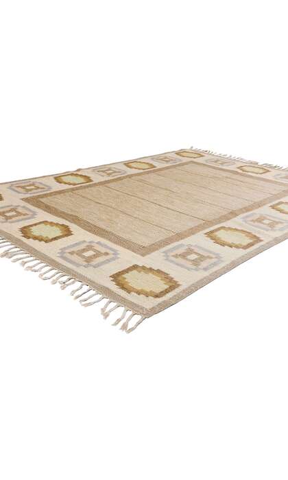 5 x 8 Ingegerd Silow Vintage Swedish Rollakan Rug 79056