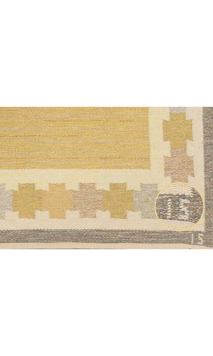 5 x 8 Ingegerd Silow Vintage Swedish Scandinavian Rollakan Rug 79037