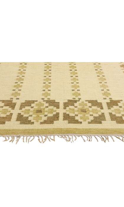 4 x 7 Kerstin Persson Vintage Swedish Scandinavian Rollakan Rug 79049