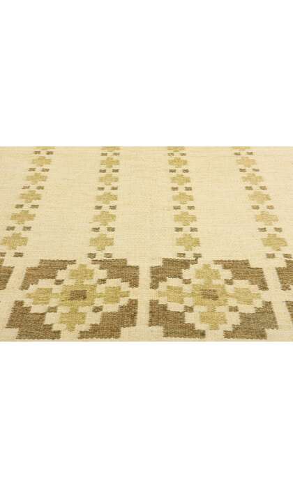 4 x 7 Kerstin Persson Vintage Swedish Scandinavian Rollakan Rug 79049