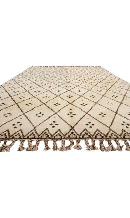 12 x 18 Extra-Large Vintage Moroccan Beni Ourain Rug 78975