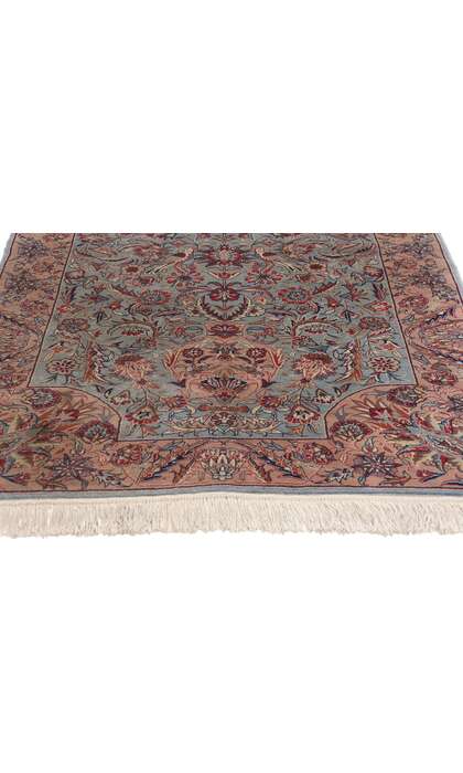 3 x 5 Vintage Chinese Persian Vase Tabriz Rug 79017