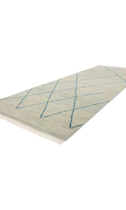 4 x 12 Serene Strands Modern Moroccan Rug Runner 31311