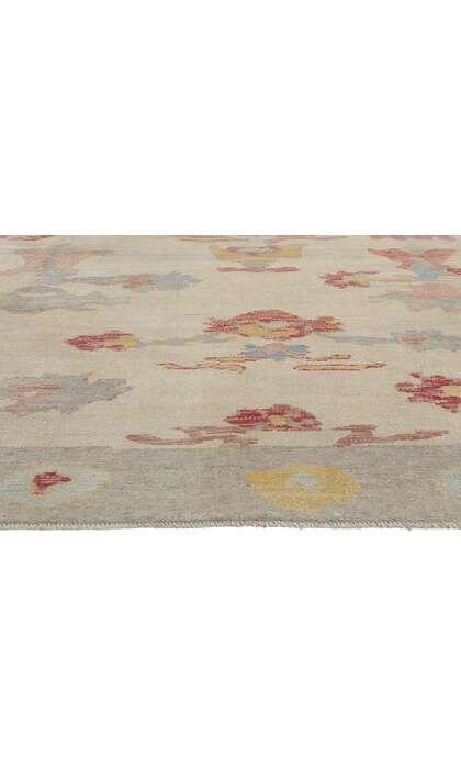 9 x 11 Modern Biophilic Turkish Oushak Rug 53975