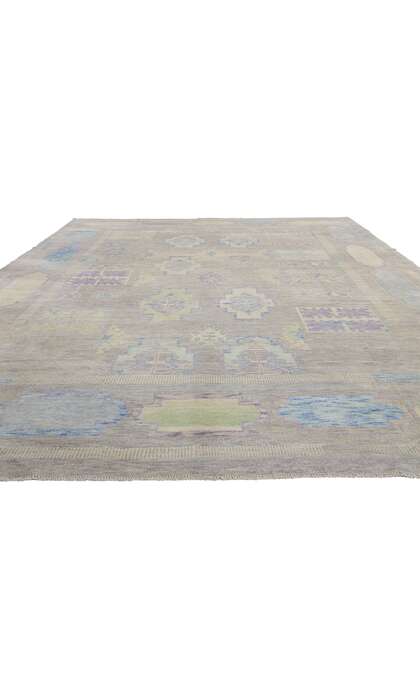 10 x 14 Modern Pastel Turkish Oushak Rug 53977
