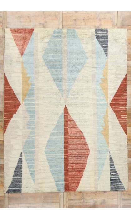 9 x 12 Modern Tribal Moroccan Rug 31232