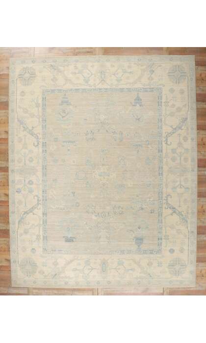 11 x 14 Vintage-Inspired Oushak Rug 80932