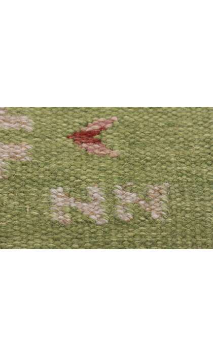 5 x 7 Nils Nilsson Vintage Swedish Scandinavian Rollakan Rug 79034